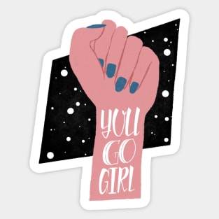 Girl Power Fist Sticker